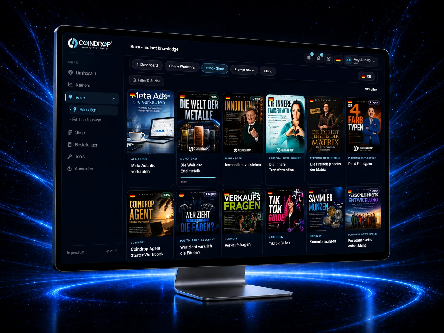 Experience COINDROP for free – complimentary customer access to the platform