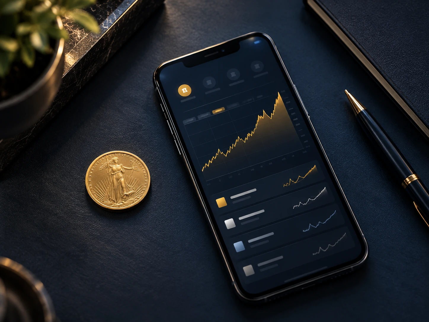 Purchase view on a smartphone